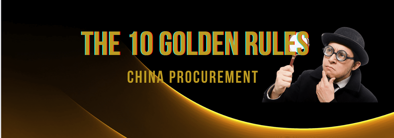 China Procurement Golden Rules